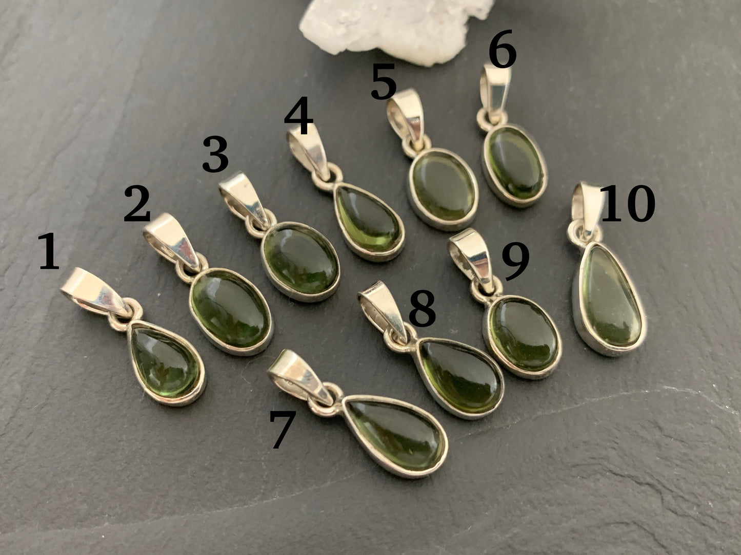 Syrma- Moldavite & Sterling Silver pendant
