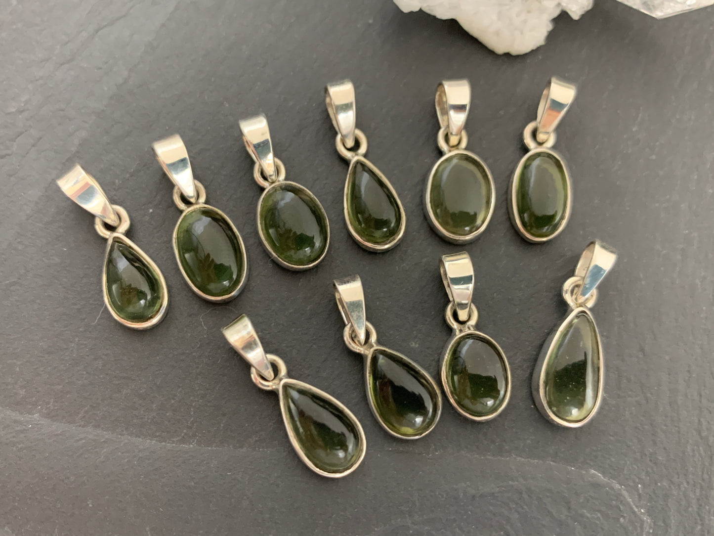 Syrma- Moldavite & Sterling Silver pendant