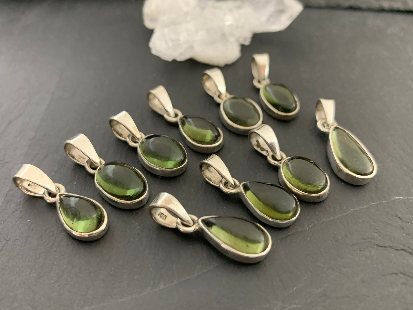 Syrma- Moldavite & Sterling Silver pendant