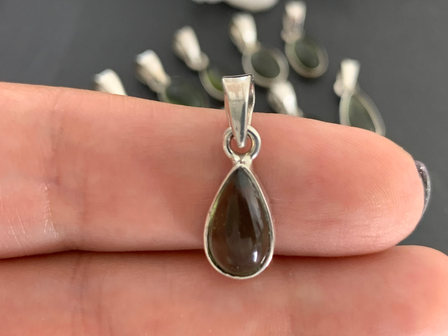 Syrma- Moldavite & Sterling Silver pendant