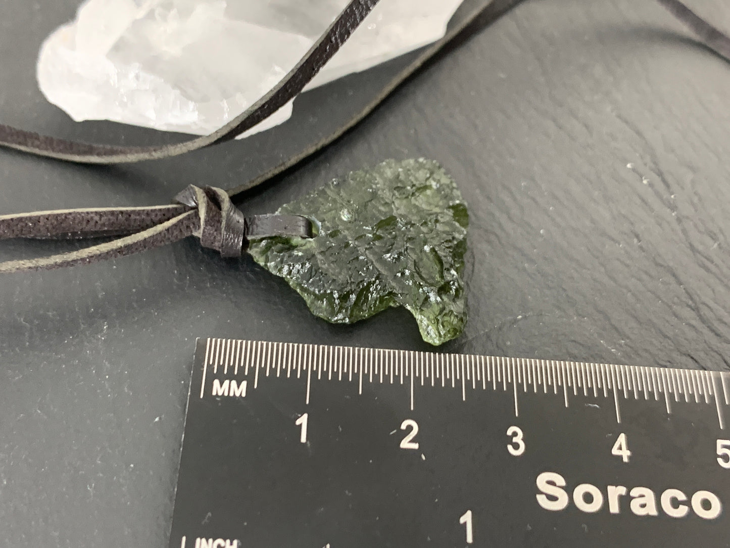Rough Moldavite Pendant 2.6g