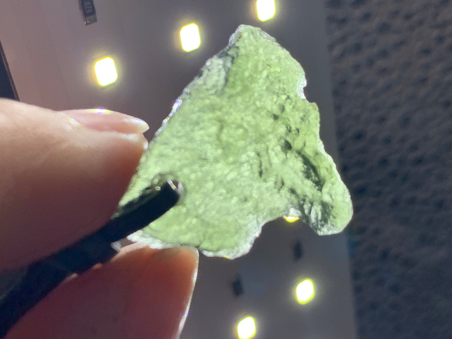 Rough Moldavite Pendant 2.6g
