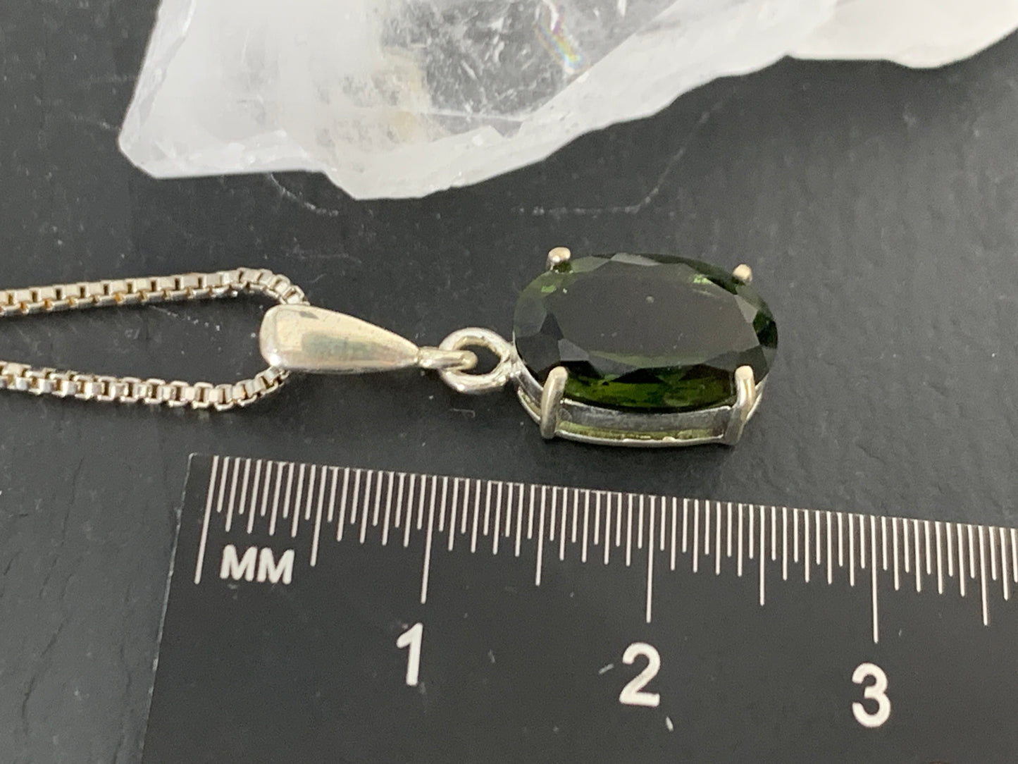 Moldavite Oval Pendant