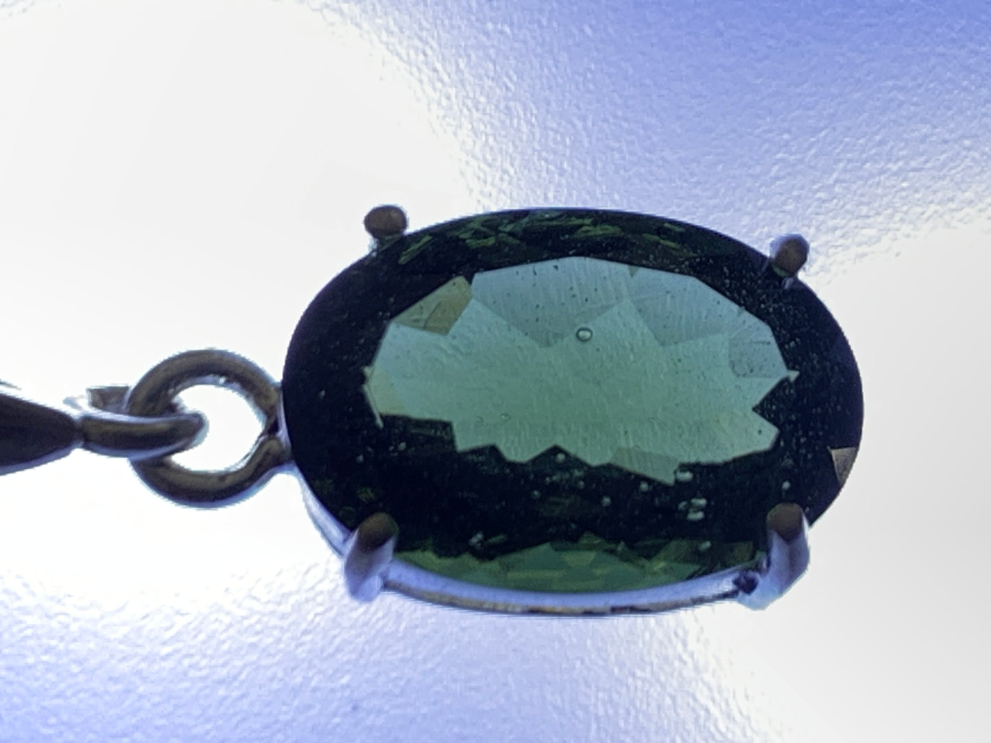 Moldavite Oval Pendant