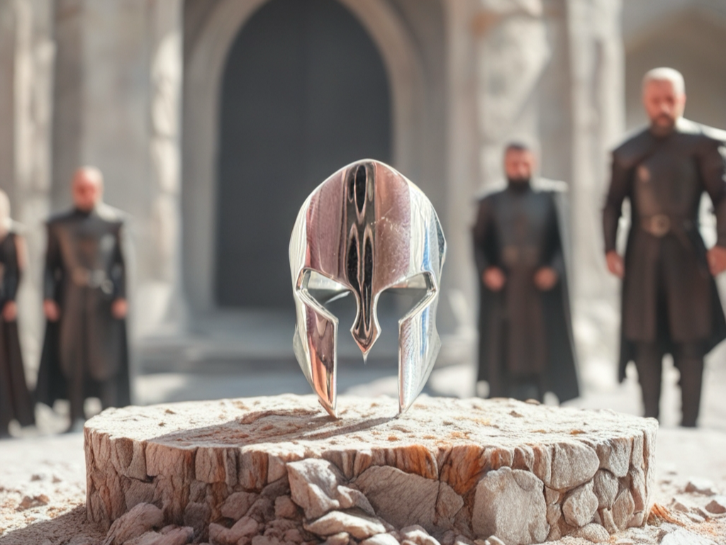 Sterling Silver Spartan Helmet Ring – Warrior Ring