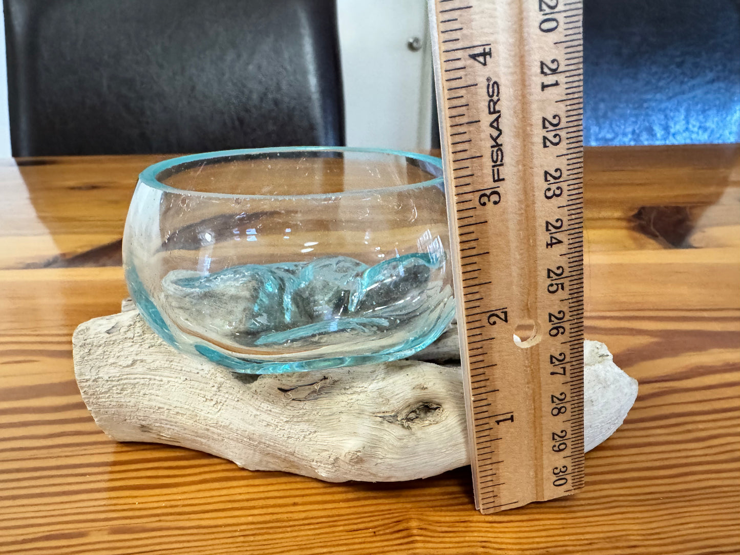 Driftwood & Glass Decor 6x4in