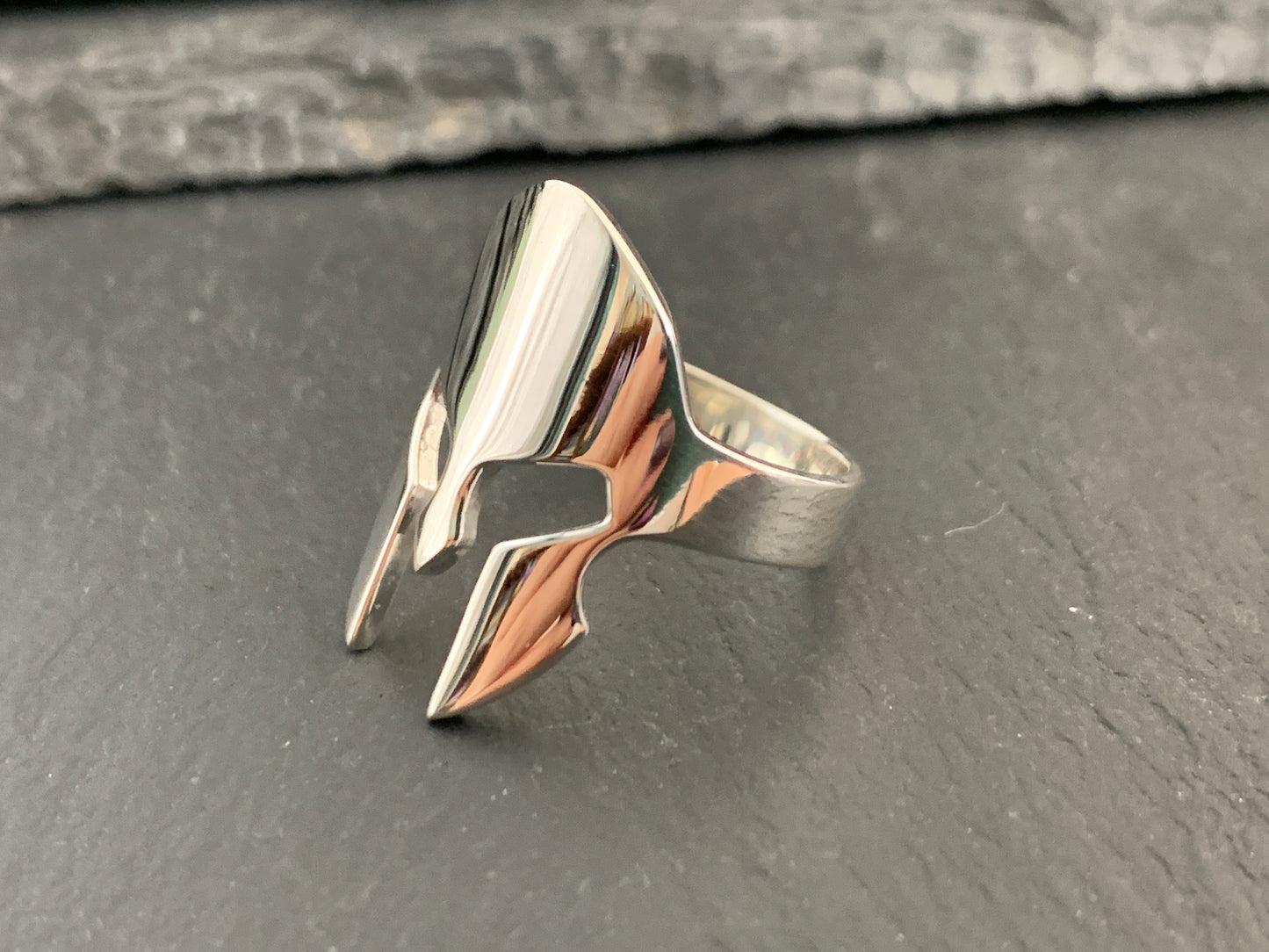 Sterling Silver Spartan Helmet Ring – Warrior Ring