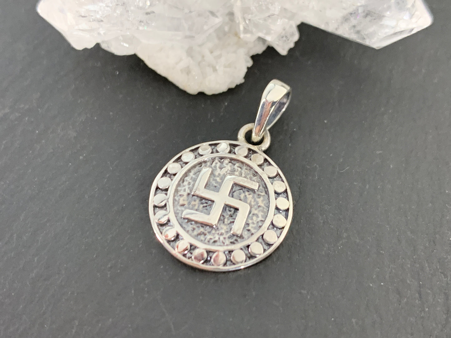 Handcrafted Sacred Swastika Pendant – Symbol of Good Fortune & Prosperity