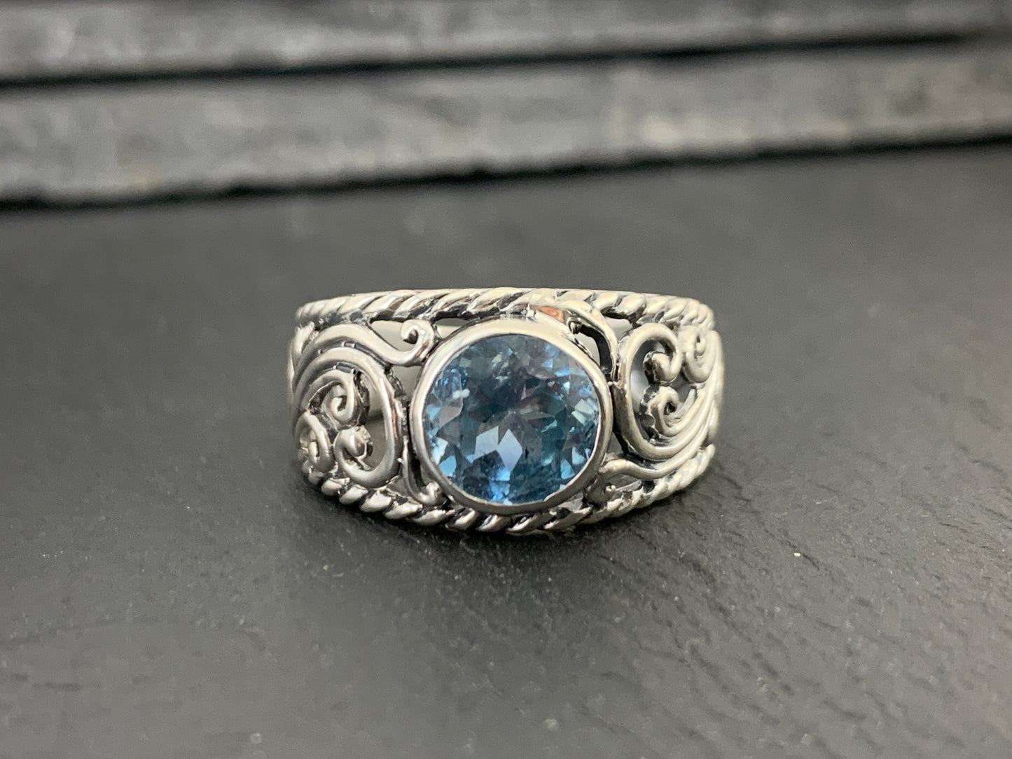 Sterling Silver Topaz Ring
