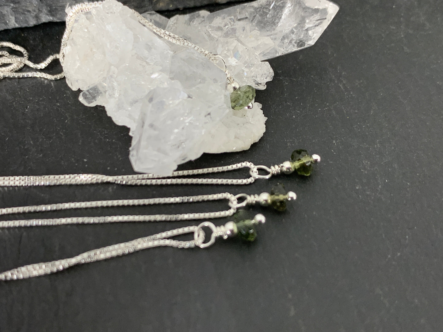 Minimalist Moldavite Pendant