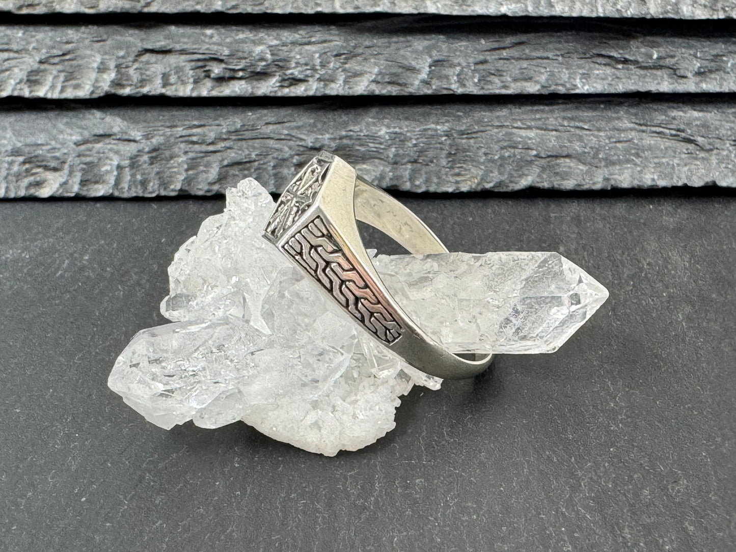 "Arrows"Sterling Silver Men's Ring