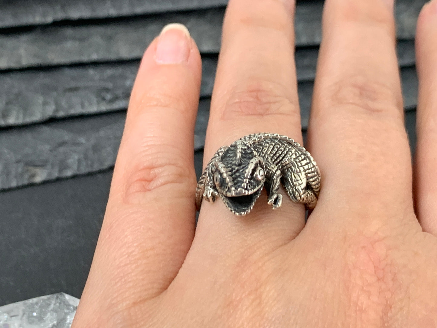"Chameleon" Sterling Ring size 7US