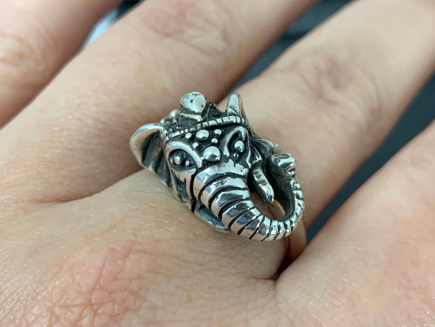 "Elephant" Sterling Silver Ring size 6.5, 8 & 9 US