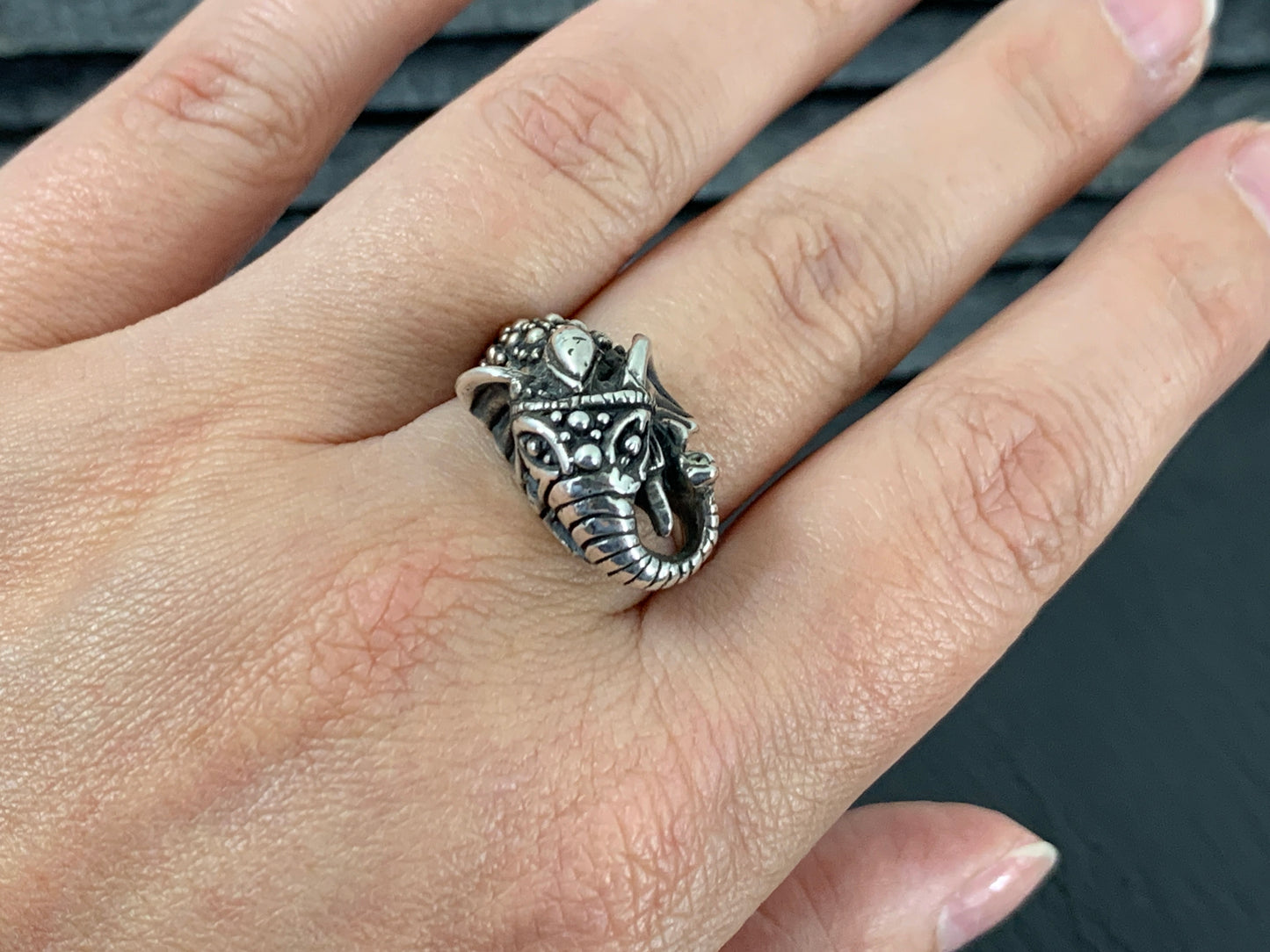 "Elephant" Sterling Silver Ring size 6.5, 8 & 9 US