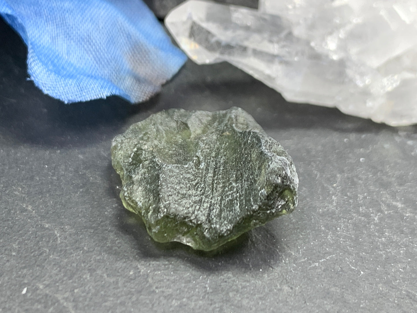 Moldavite 2.42g- Raw Moldavite from Chlum