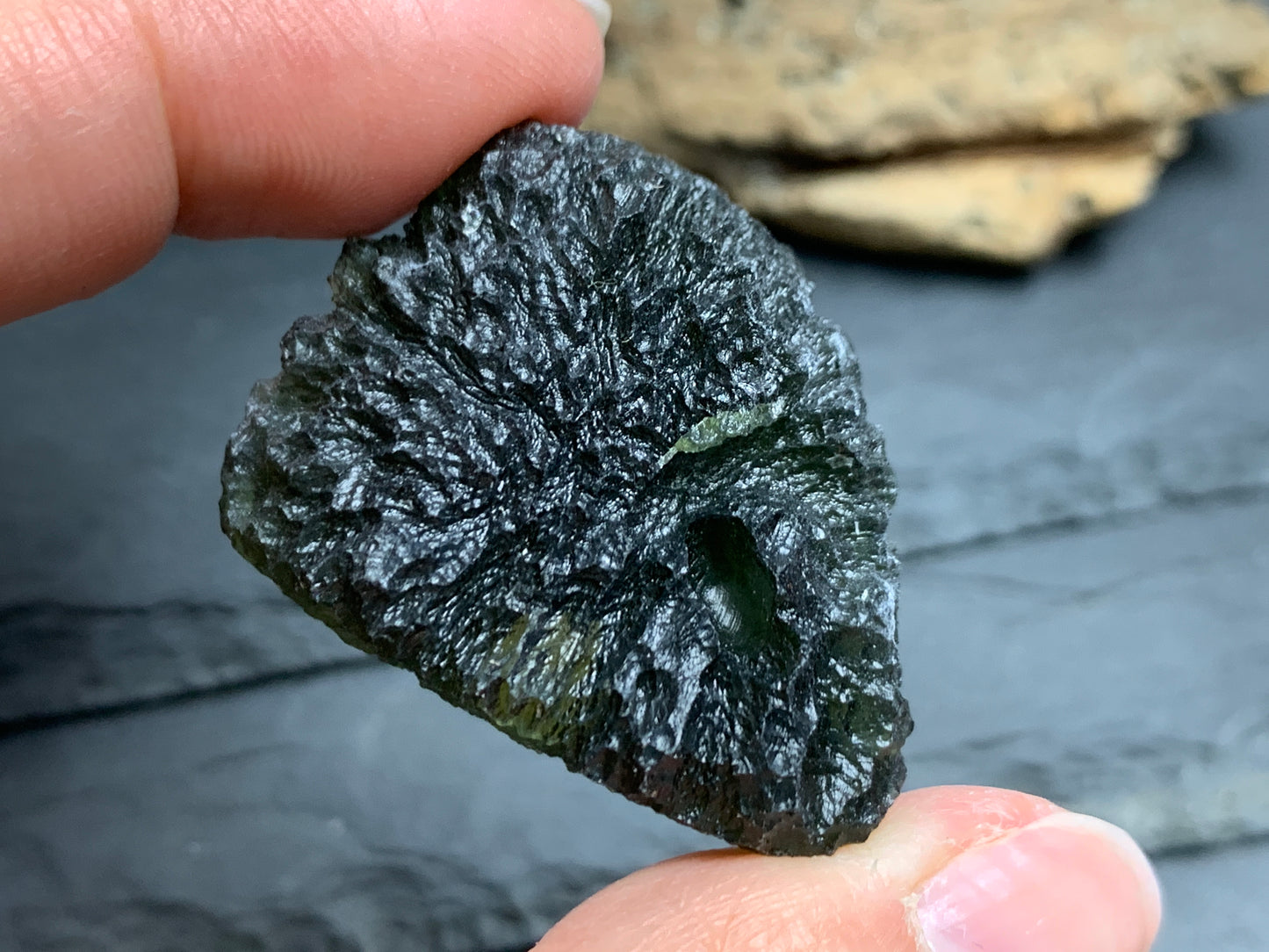 Large Rough Moldavite 17.46g