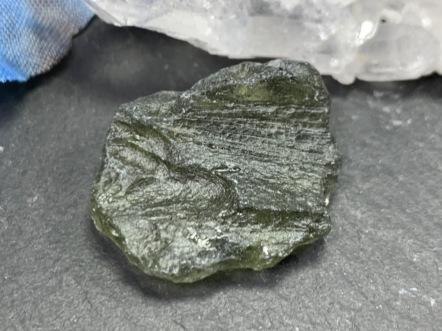 Moldavite 2.42g- Raw Moldavite from Chlum
