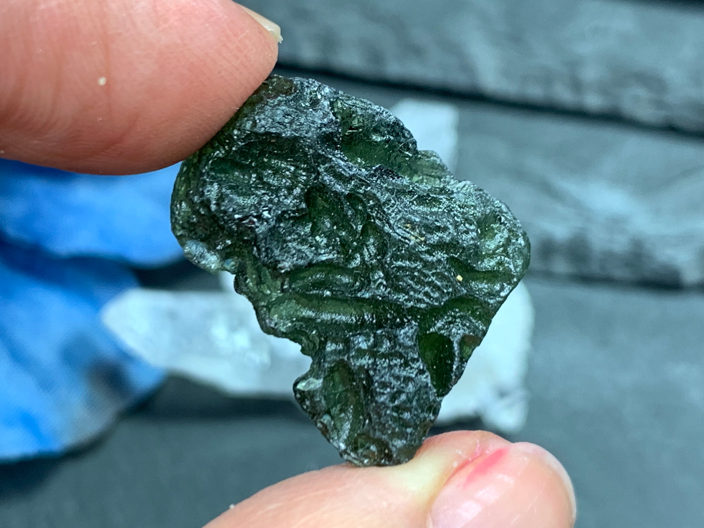 Moldavite 4.36gr - Raw Moldavite from Chlum