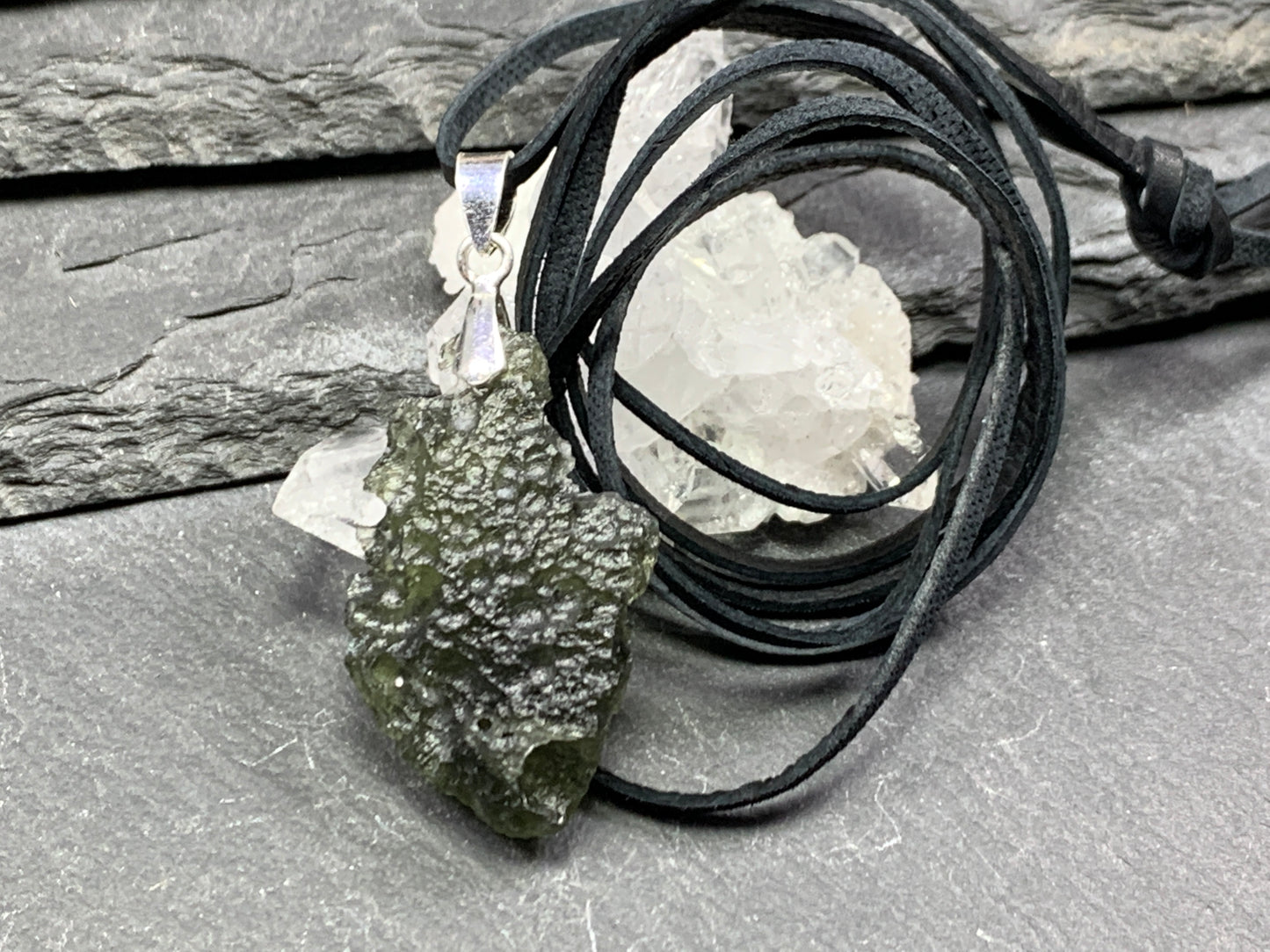 Raw Moldavite pendant 4.3g