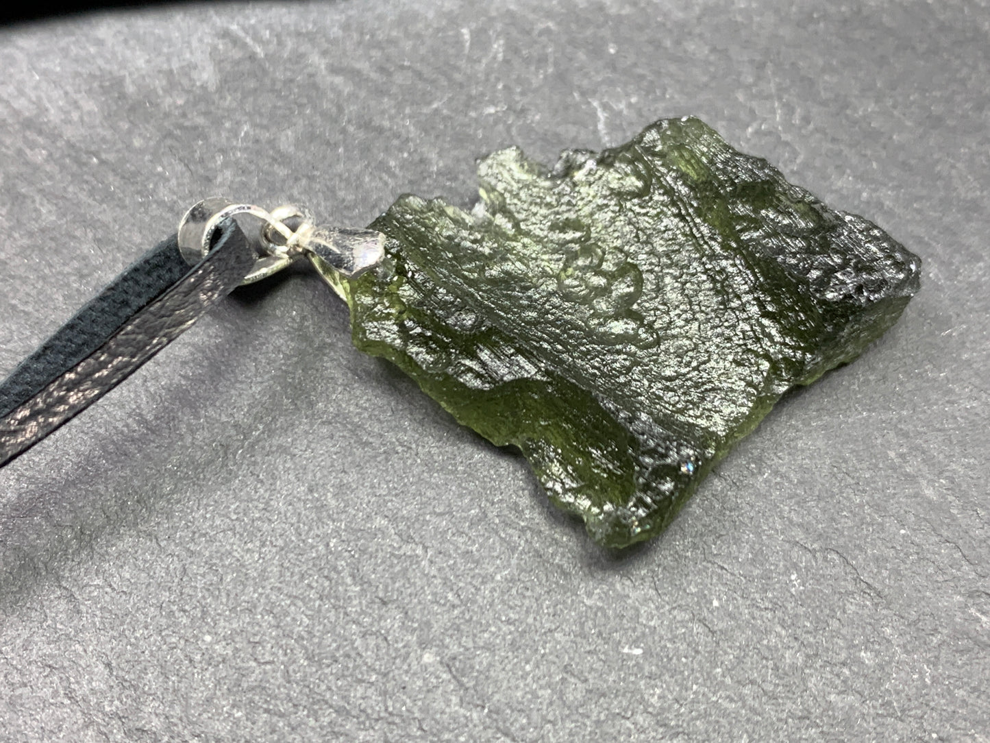 Raw Moldavite pendant 4.2g