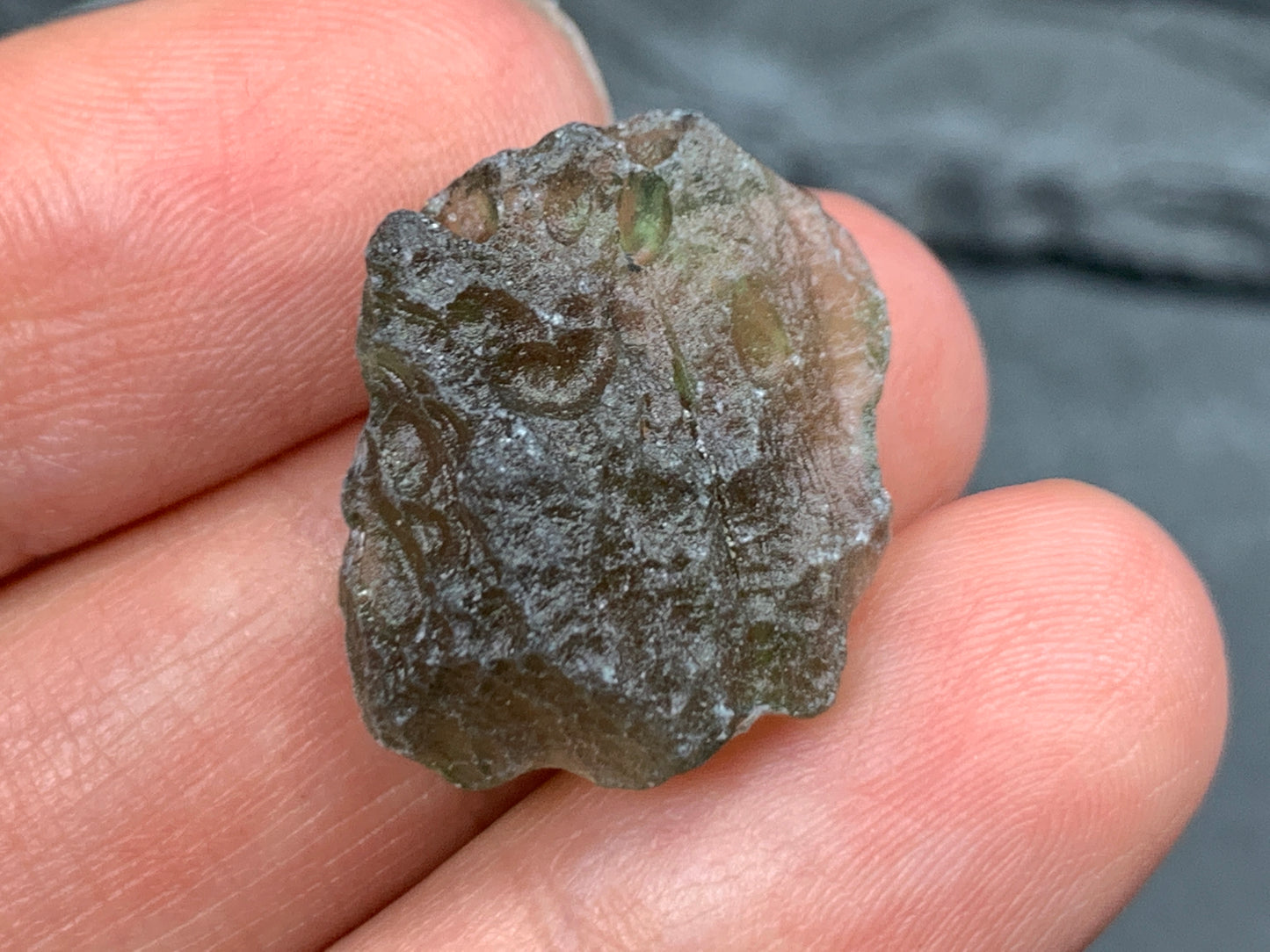 Moldavite 2.42g- Raw Moldavite from Chlum