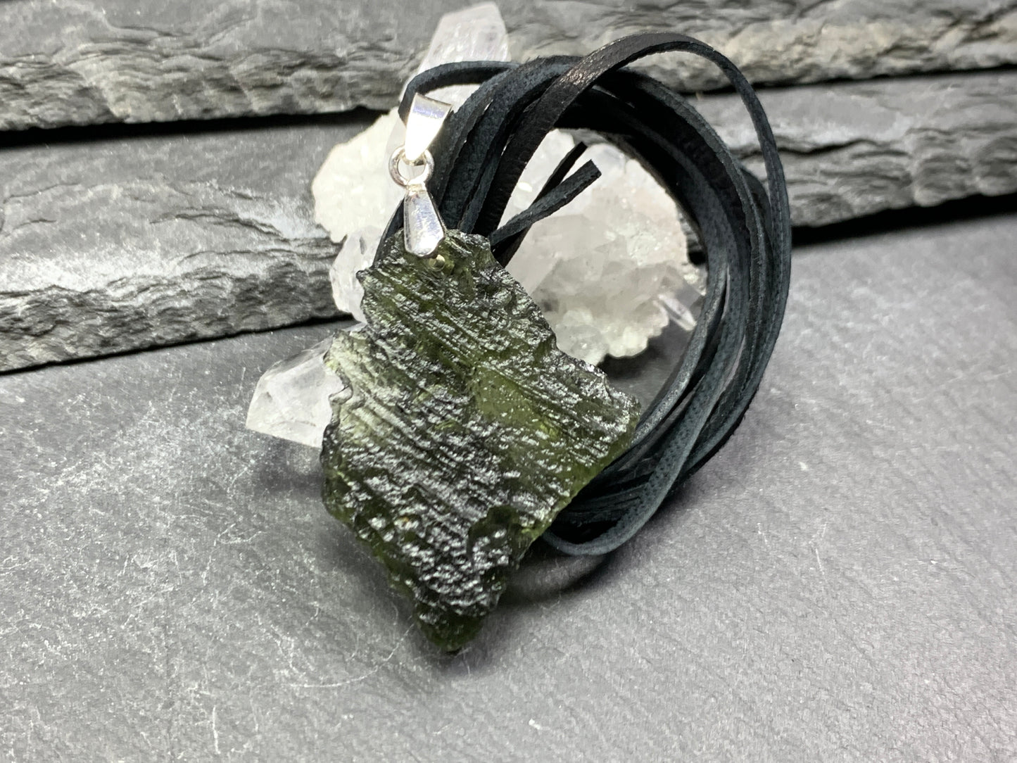 Raw Moldavite pendant 4.2g