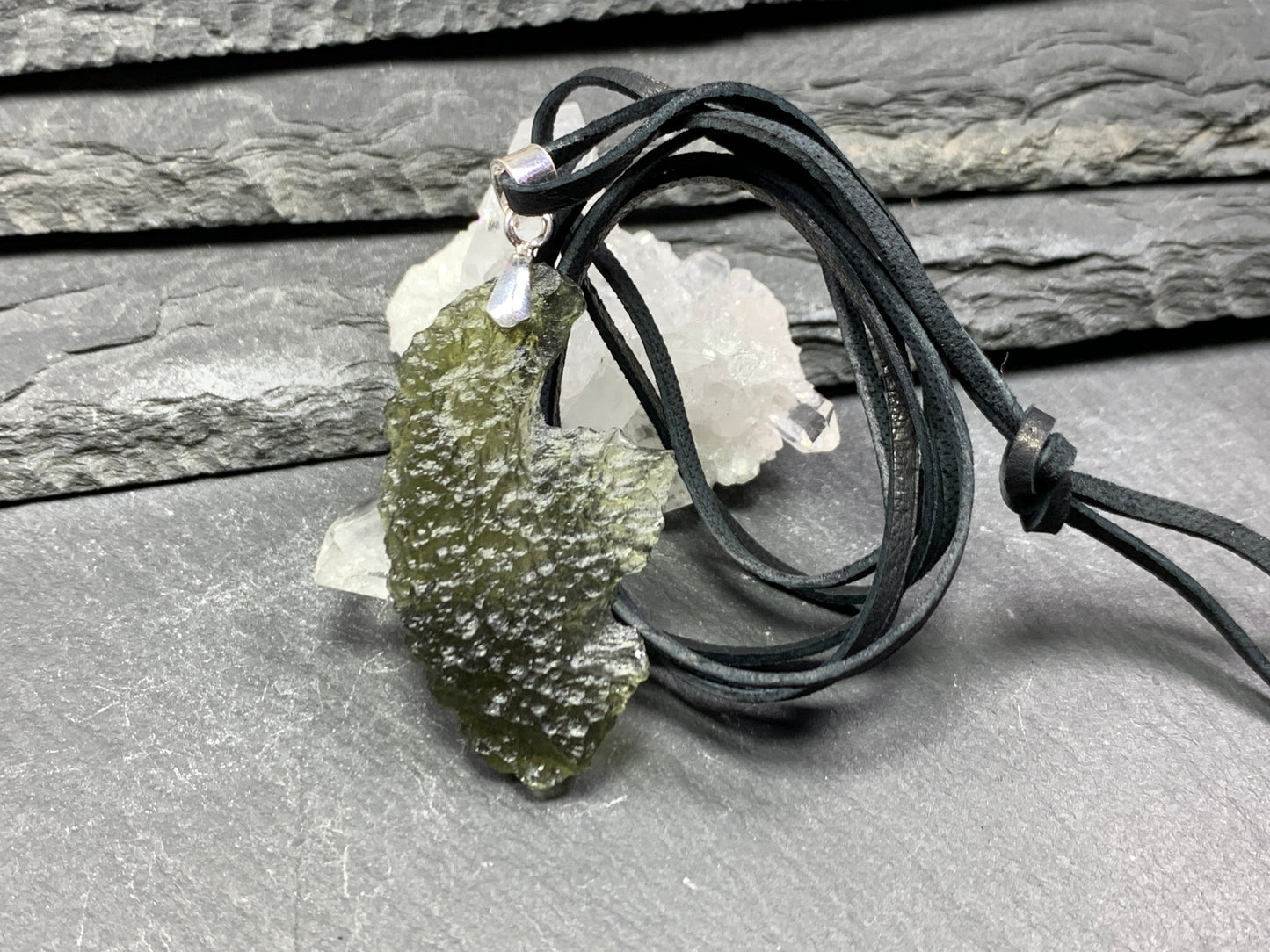 Raw Moldavite pendant 4.1g