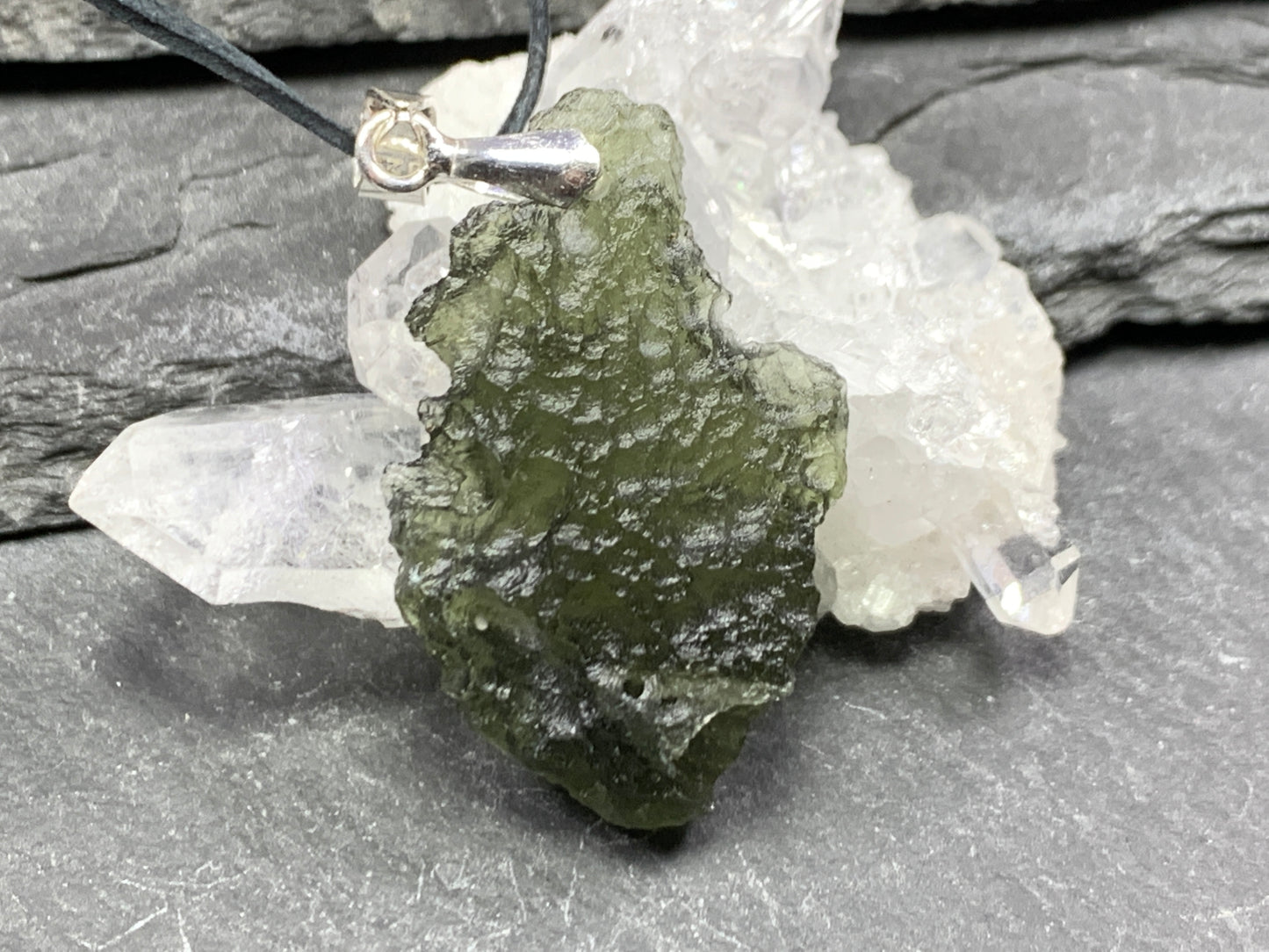 Raw Moldavite pendant 4.3g