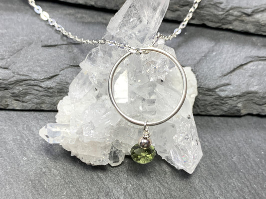 Minimalist Moldavite Pendant