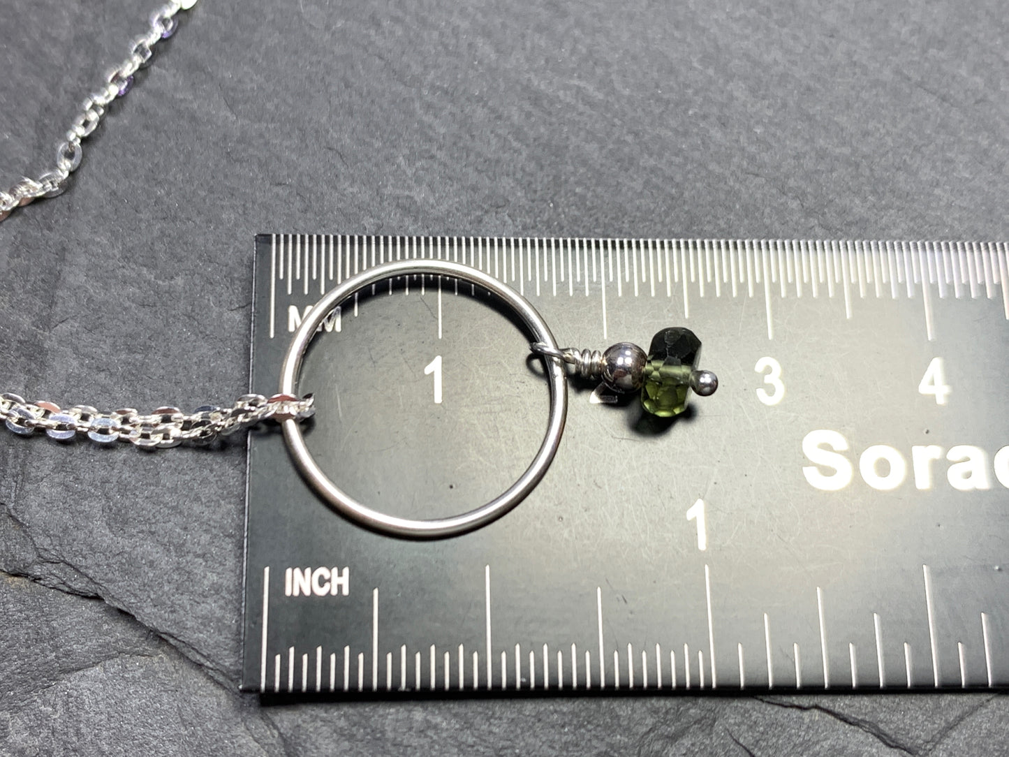 Minimalist Moldavite Pendant