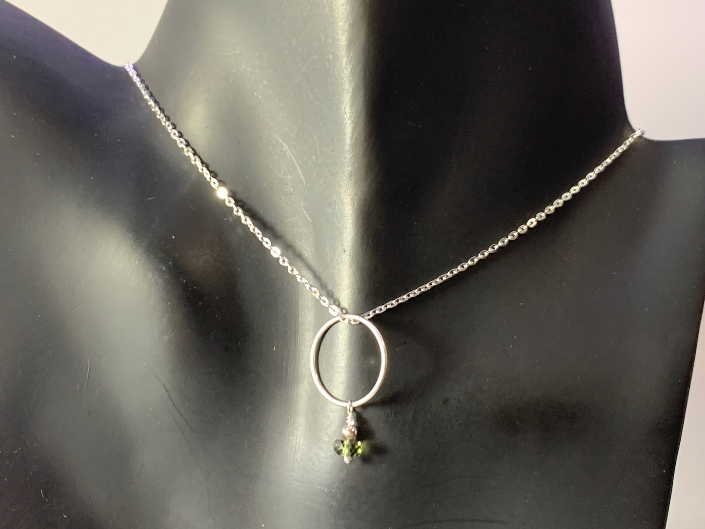 Minimalist Moldavite Pendant