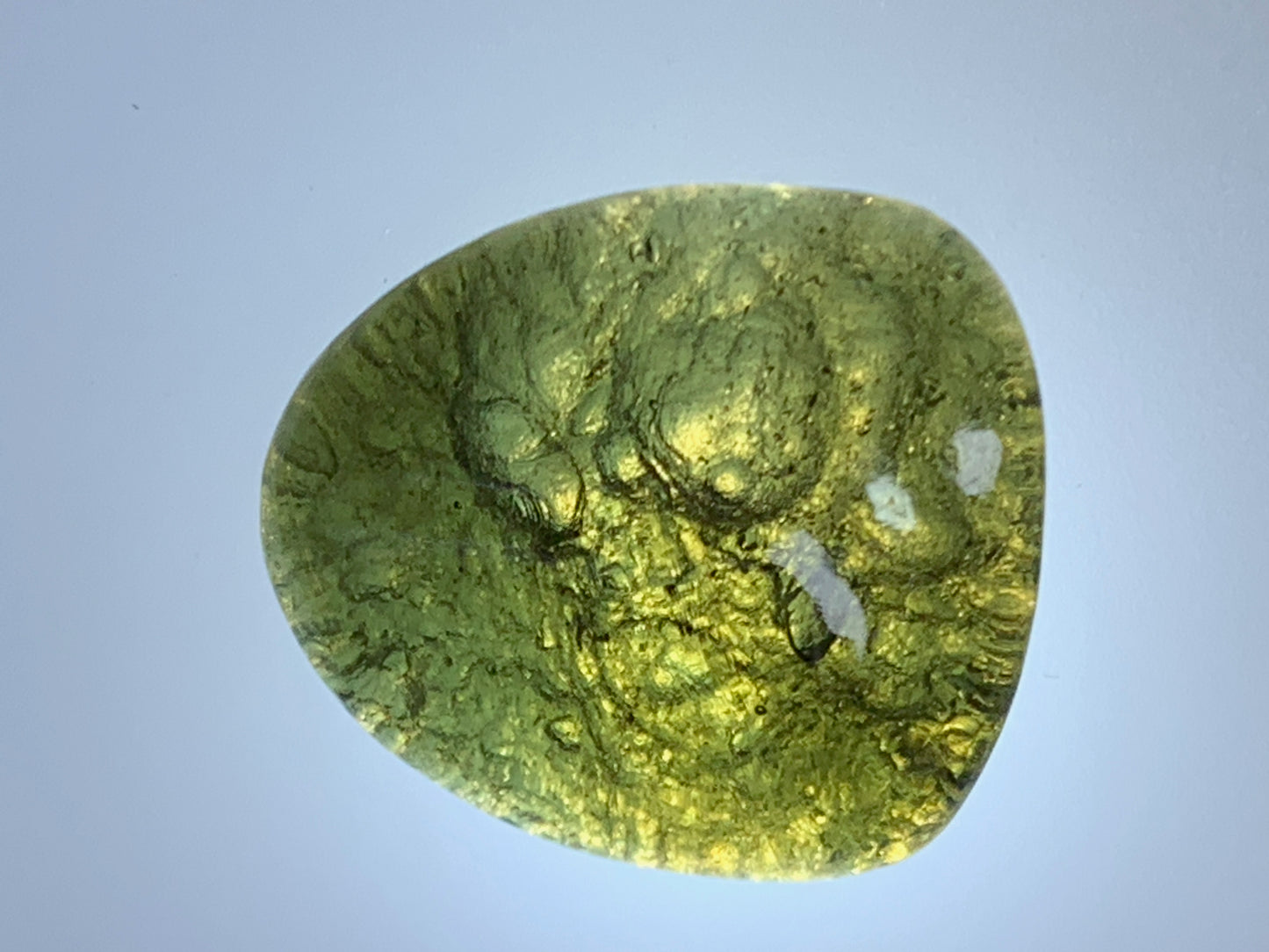 Moldavite cabochon 21x19x8mm