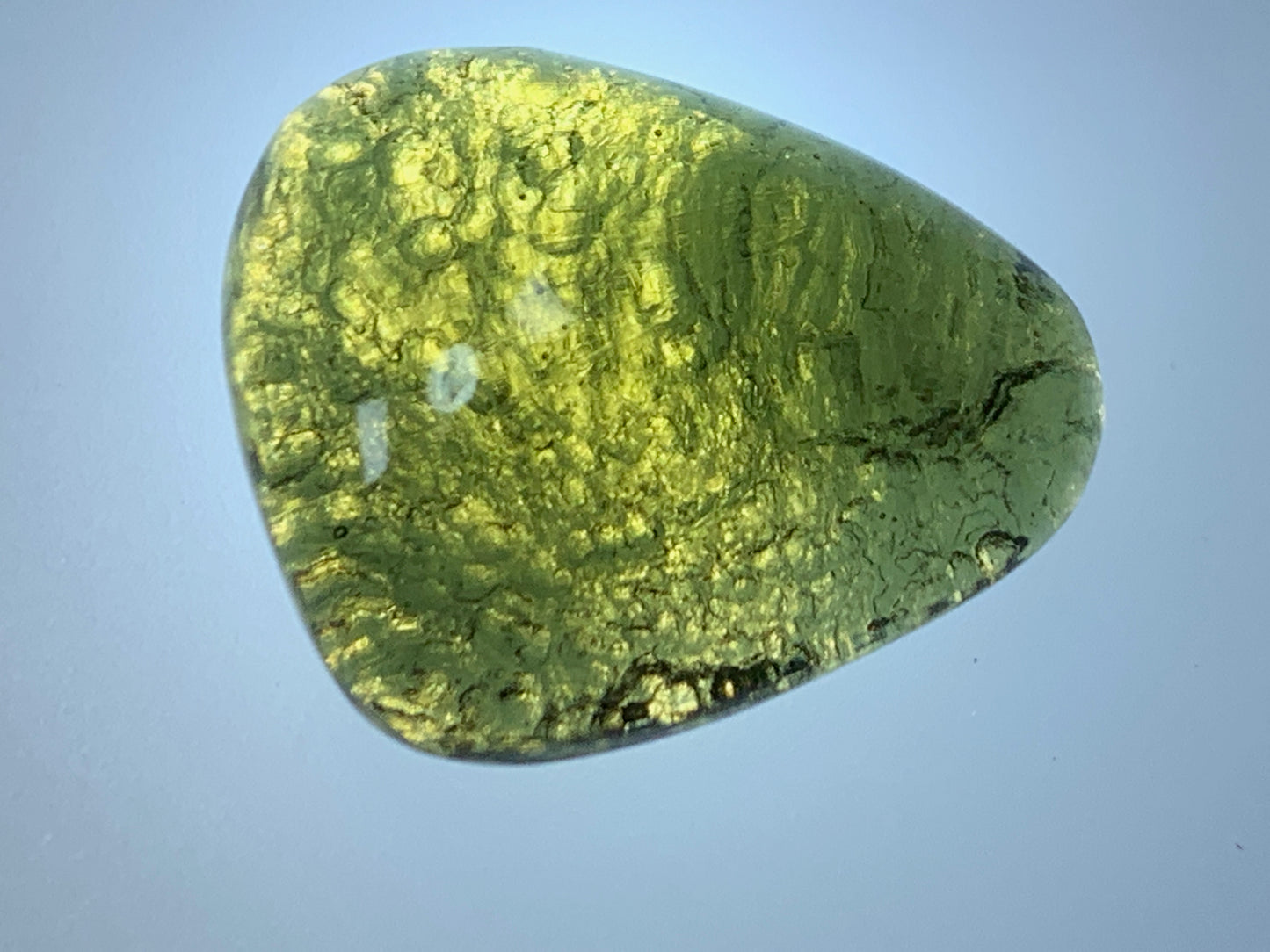 Moldavite cabochon 21x18x10mm