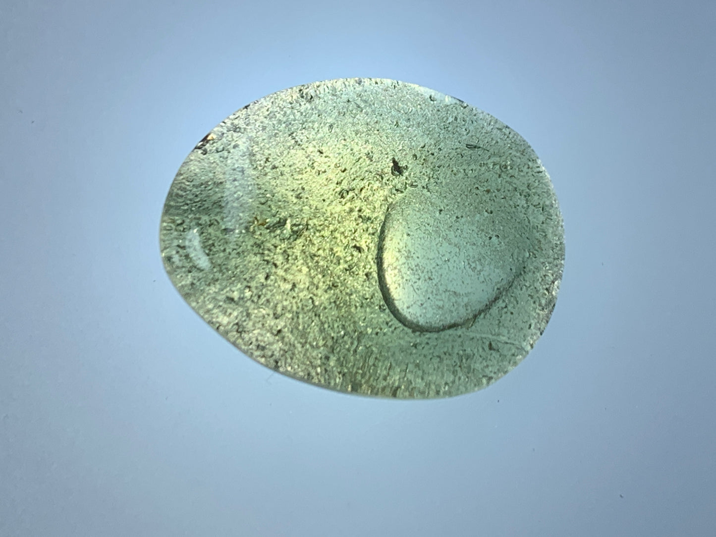 Moldavite cabochon 21x17x7mm