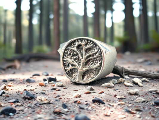 Sterling Silver Tree of Life Ring – Nature-Inspired Symbolic Ring – Celtic Spiritual Jewelry