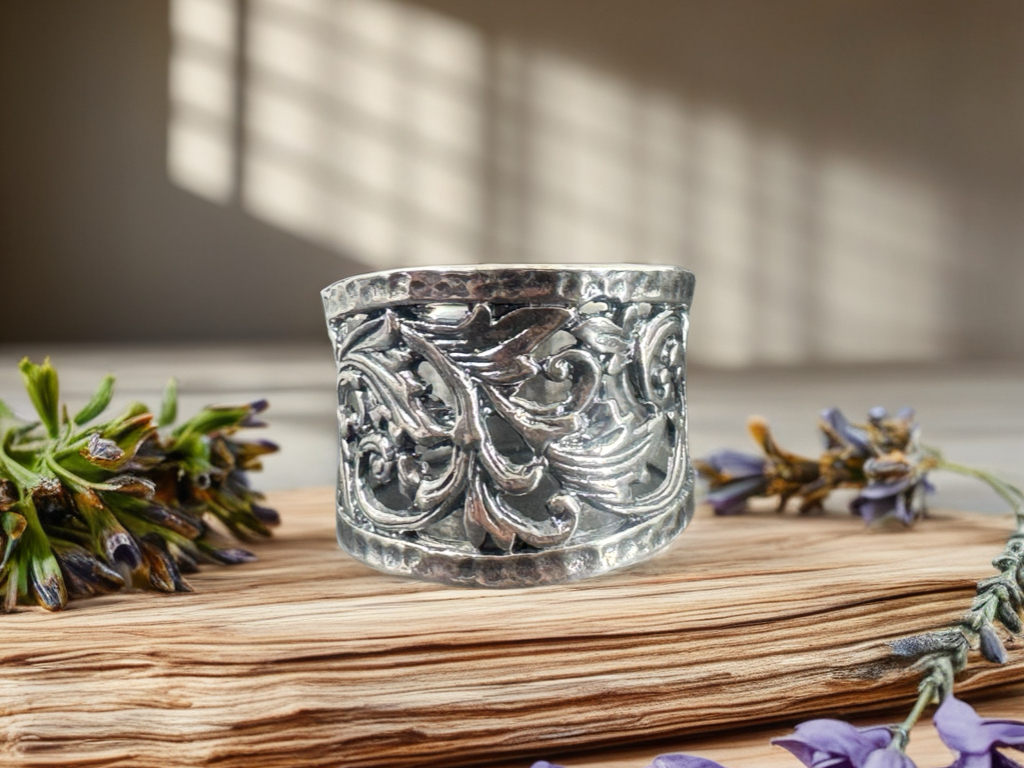 "Floral" Sterling Silver Ring