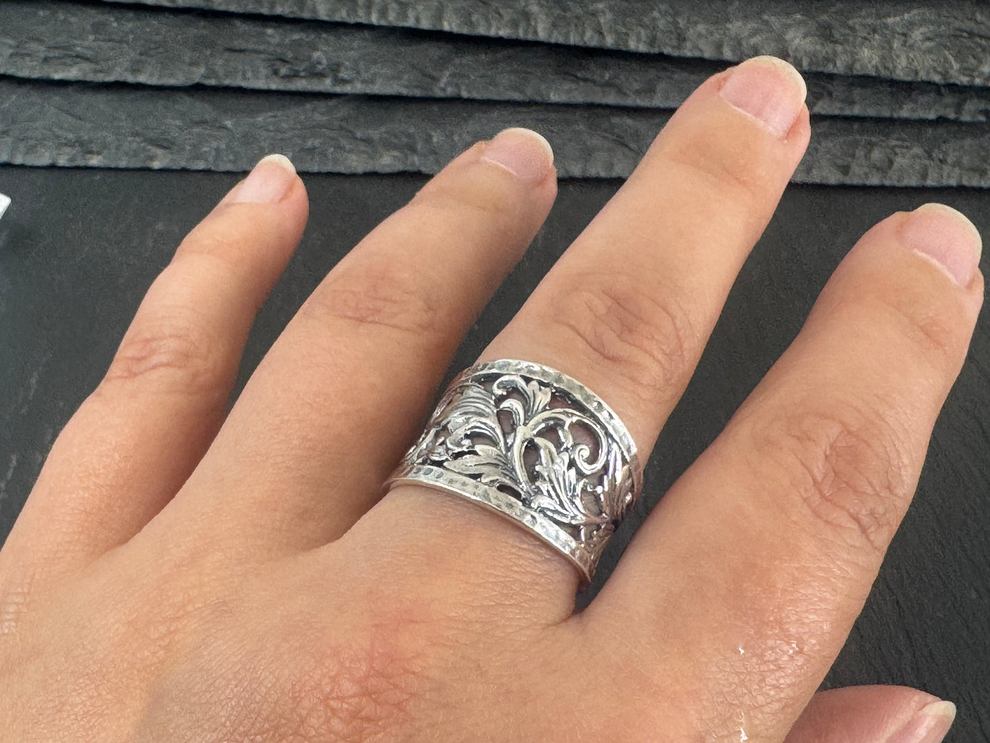 "Floral" Sterling Silver Ring