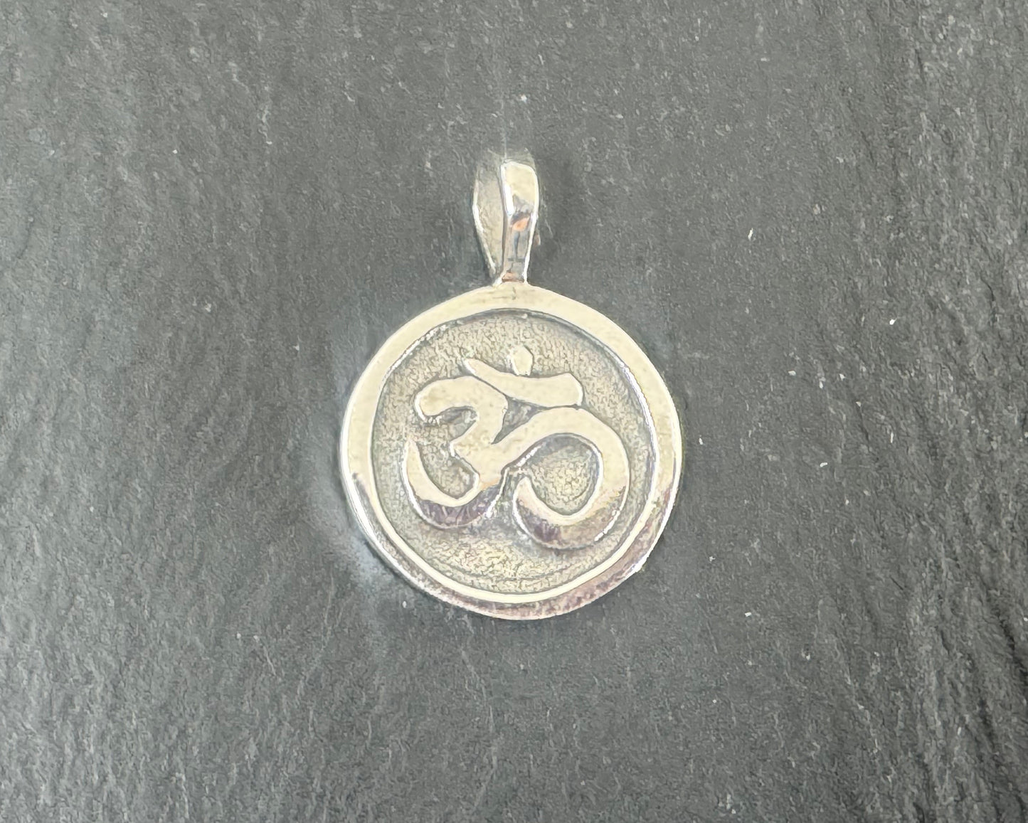Balinese Om Pendant - Both Sided - Sterling Silver Omkara pendant