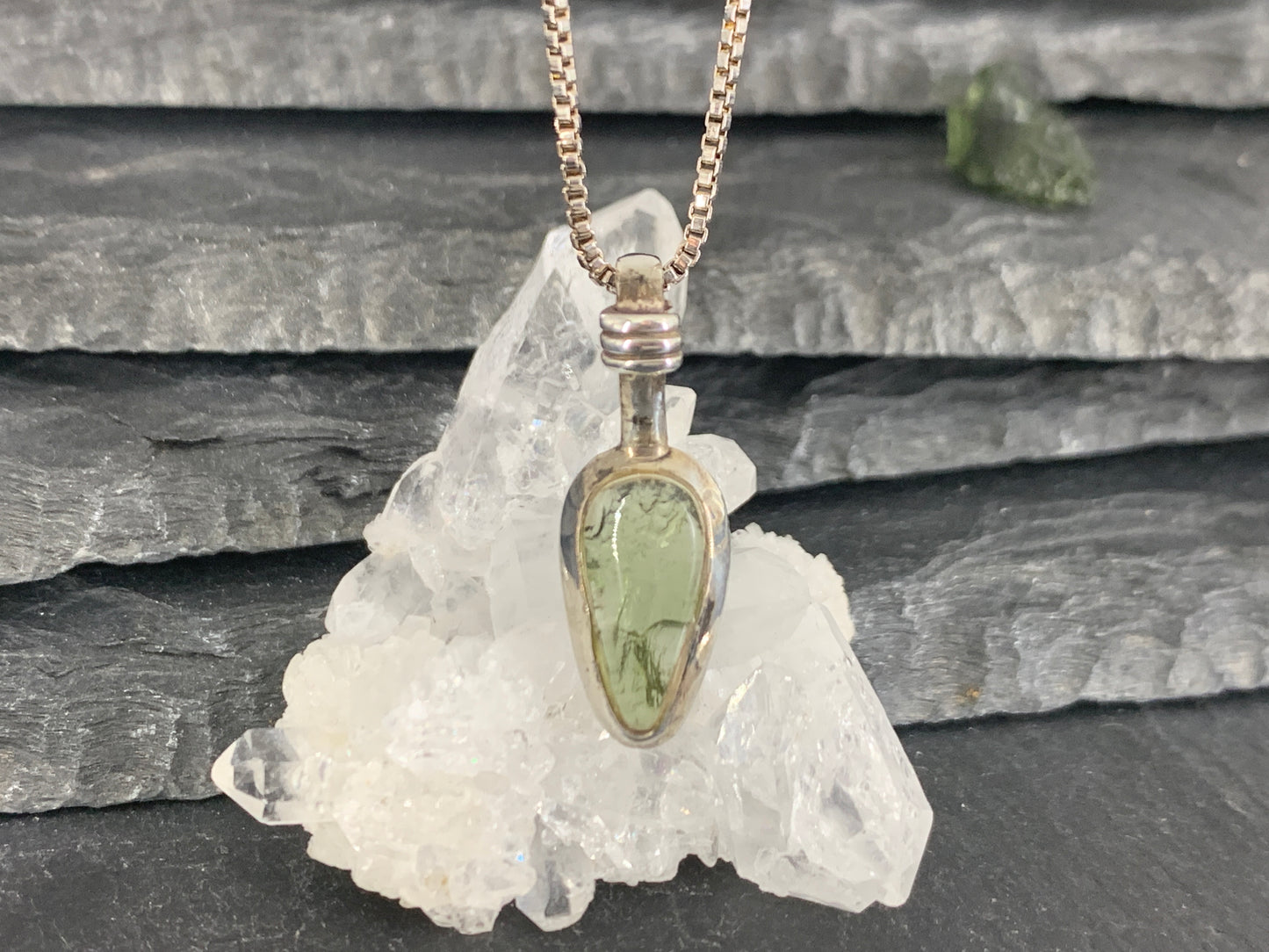 Raw Moldavite Pendant 4.4g