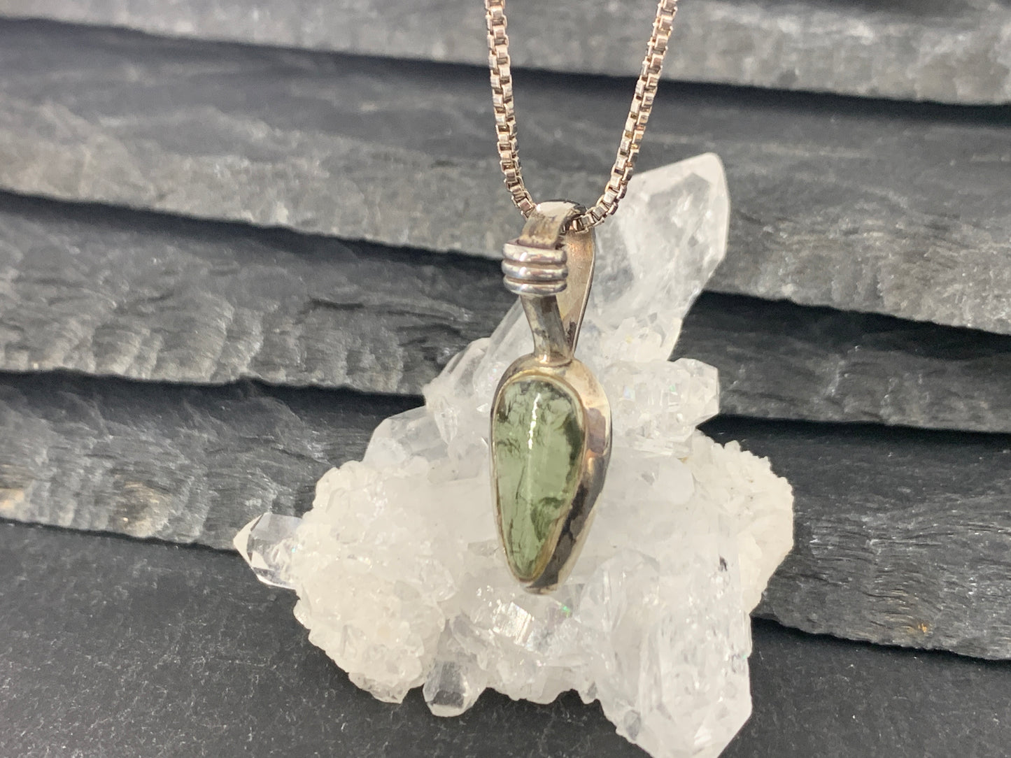 Raw Moldavite Pendant 4.4g