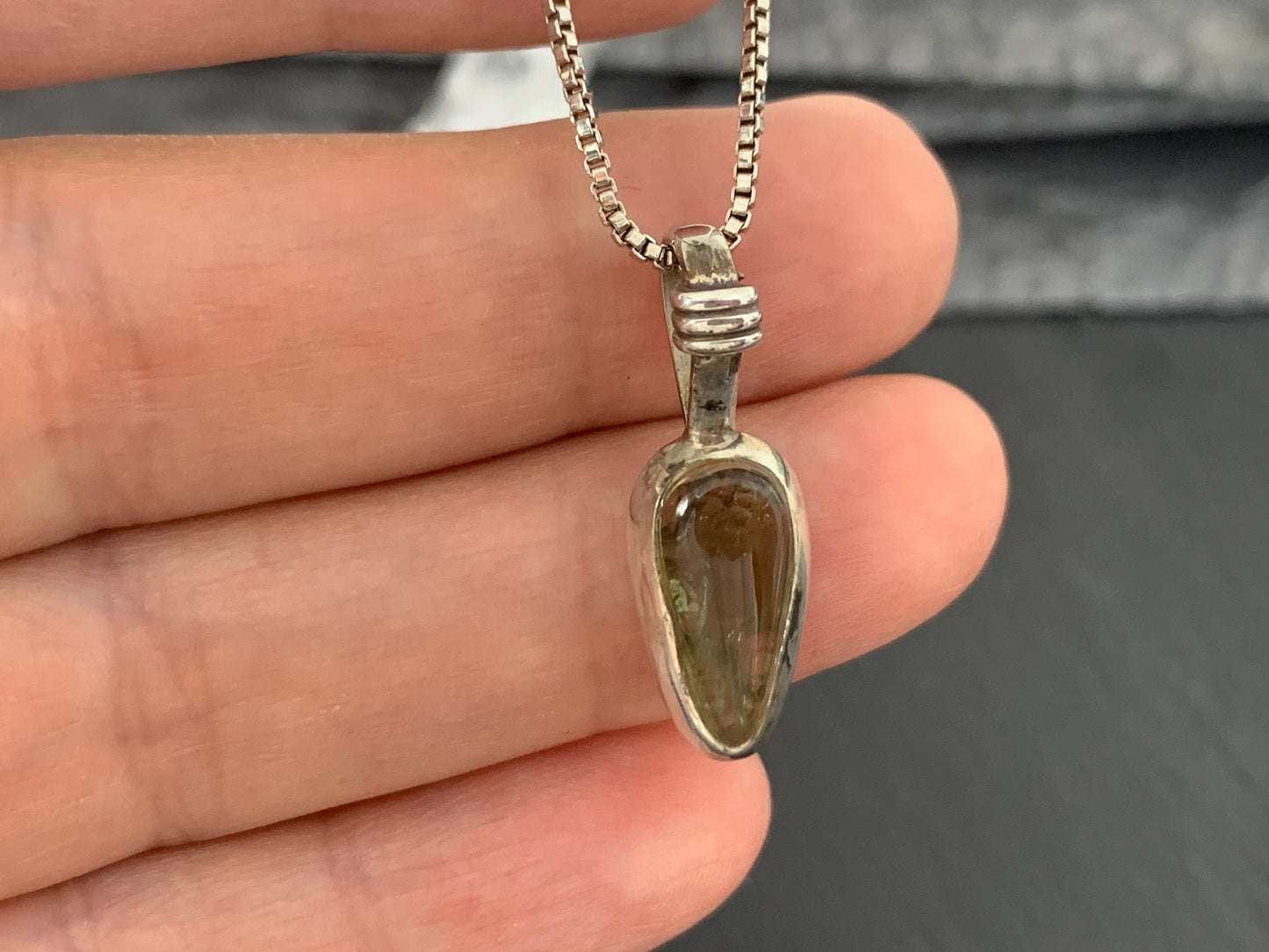 Raw Moldavite Pendant 4.4g