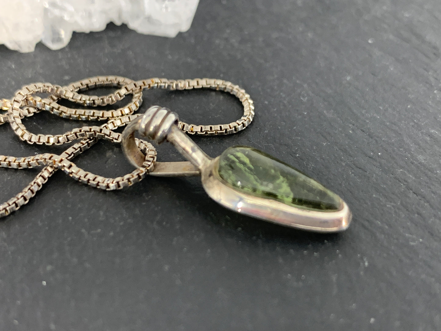 Raw Moldavite Pendant 4.4g