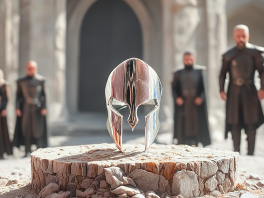 Sterling Silver Spartan Helmet Ring – Warrior Ring