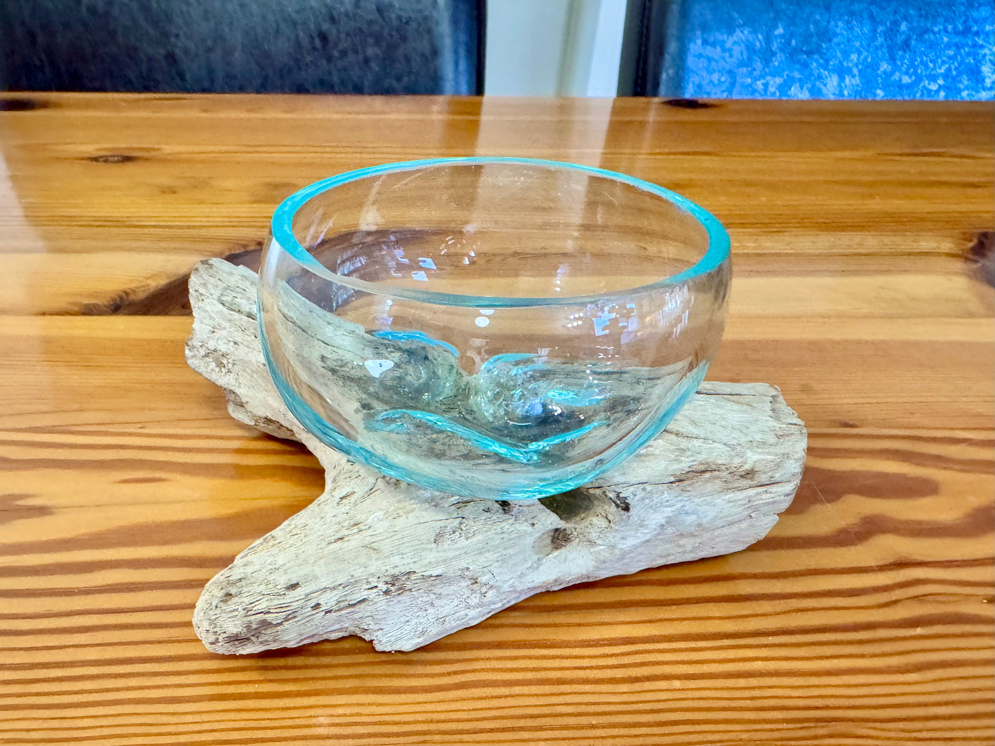 Driftwood & Glass Decor 6x4in