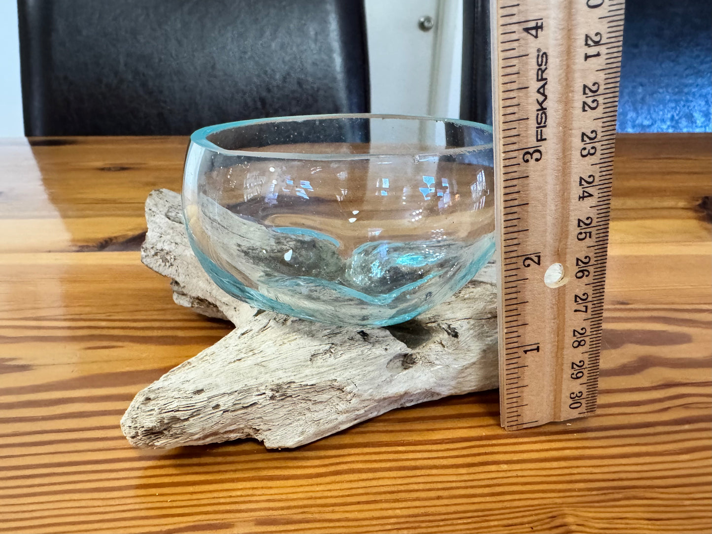 Driftwood & Glass Decor 6x4in