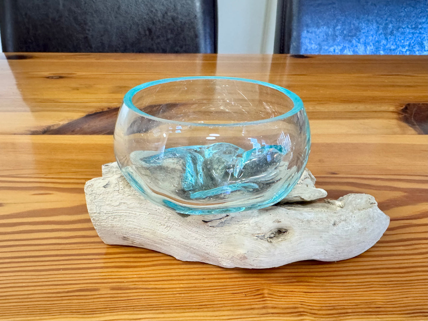 Driftwood & Glass Decor 6x4in