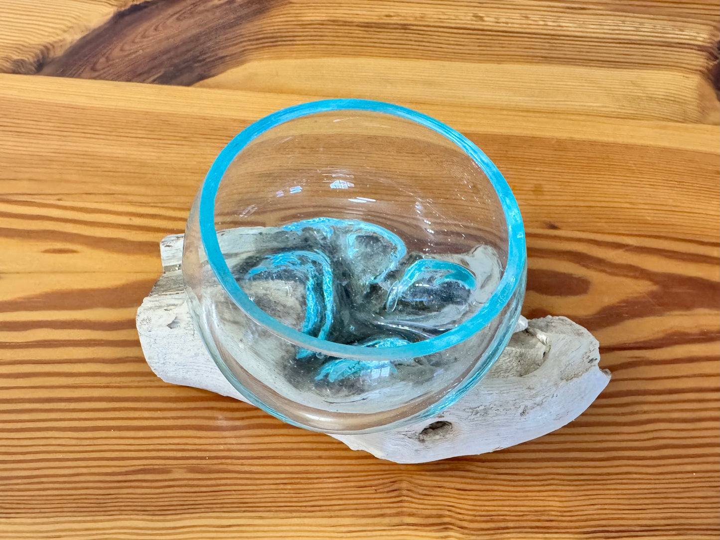 Driftwood & Glass Decor 6x4in