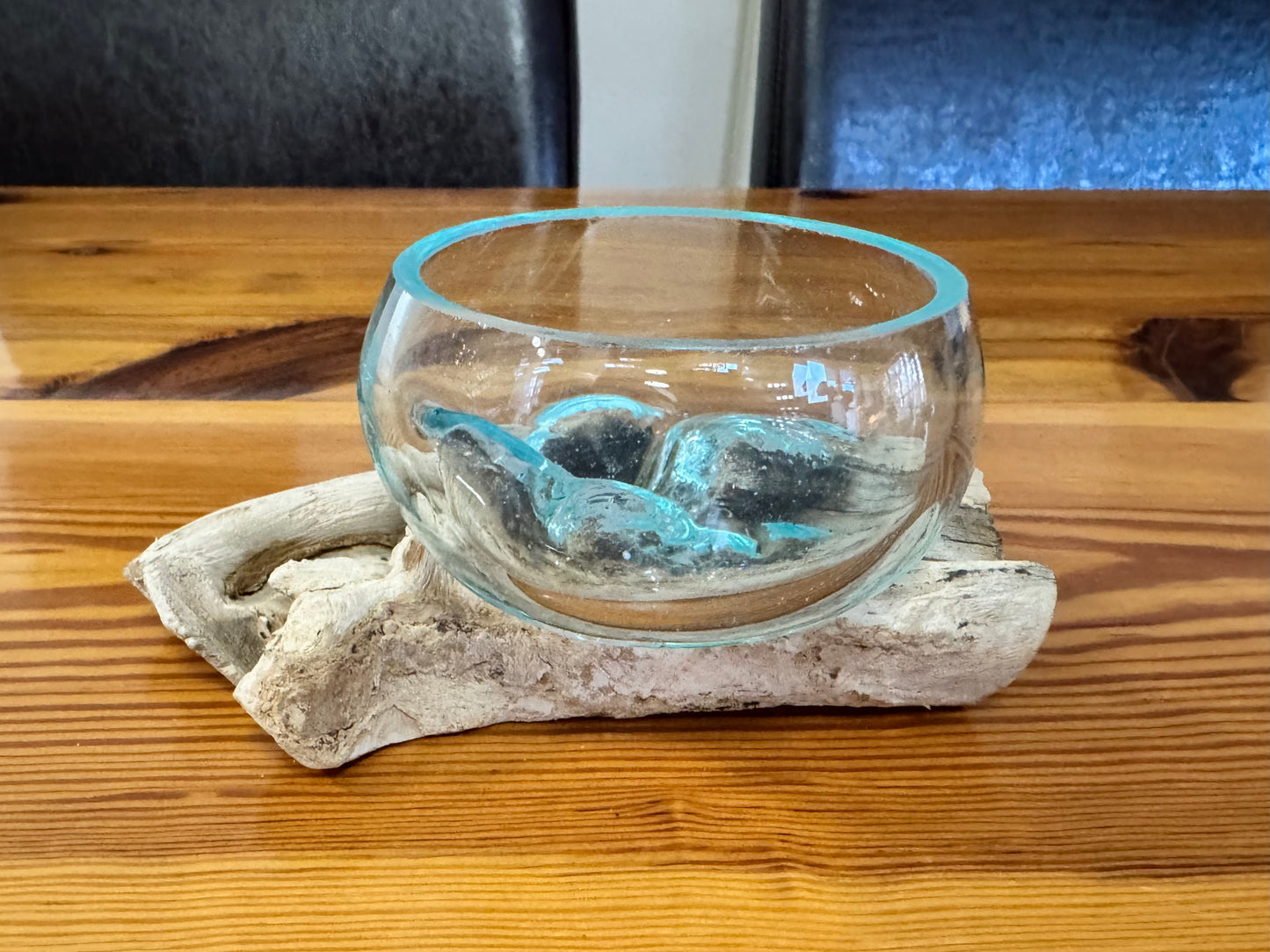 Driftwood & Glass Decor 6x4in