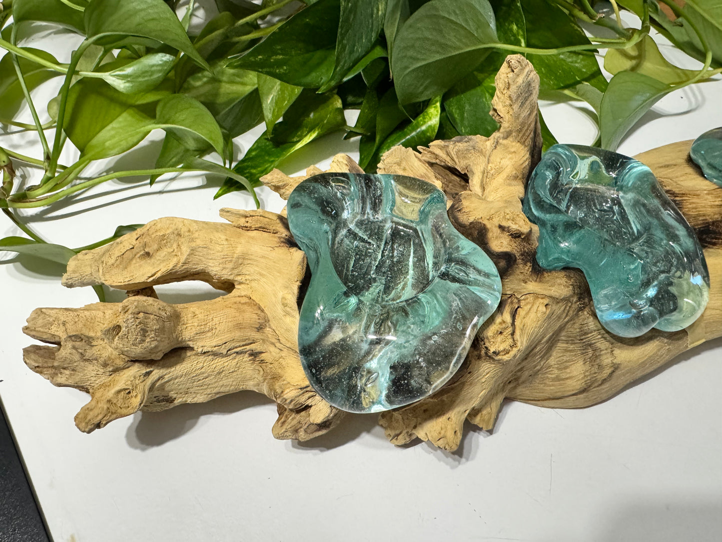 Handcrafted Driftwood & Glass Tealight Candle Holder