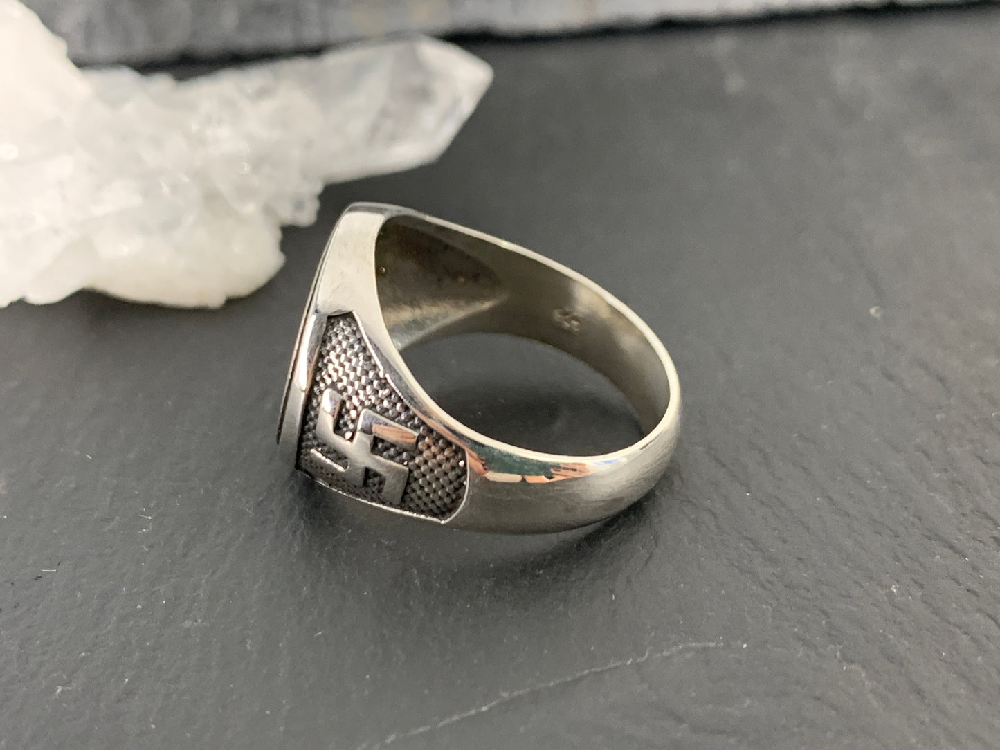 Sacred Manji Ring – Spiritual Symbol of Protection & Harmony | Buddhist Good Fortune Jewelry